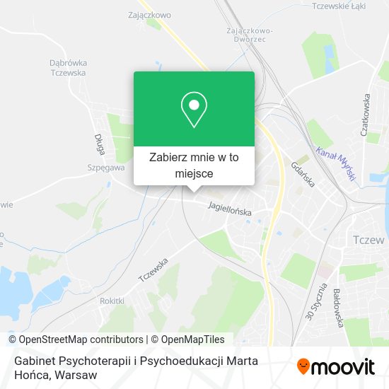 Mapa Gabinet Psychoterapii i Psychoedukacji Marta Hońca