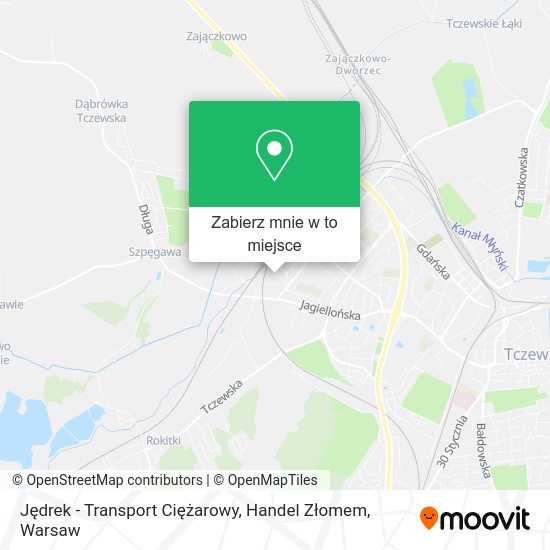 Mapa Jędrek - Transport Ciężarowy, Handel Złomem