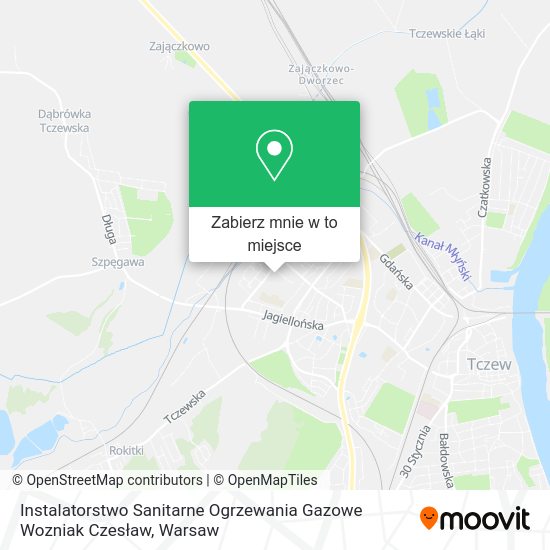 Mapa Instalatorstwo Sanitarne Ogrzewania Gazowe Wozniak Czesław