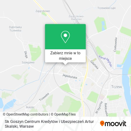 Mapa Sk Goszyn Centrum Kredytów i Ubezpieczeń Artur Skalski