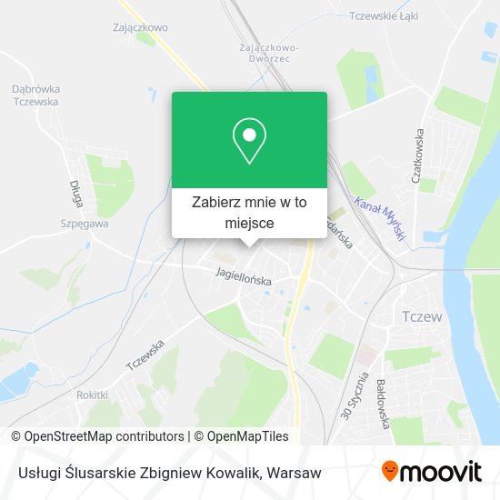 Mapa Usługi Ślusarskie Zbigniew Kowalik