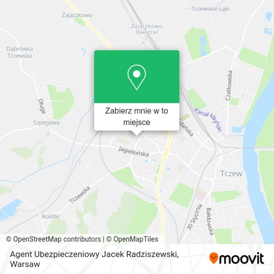 Mapa Agent Ubezpieczeniowy Jacek Radziszewski