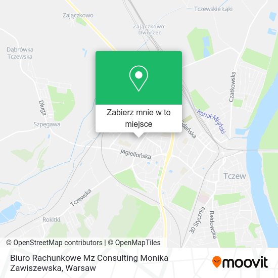 Mapa Biuro Rachunkowe Mz Consulting Monika Zawiszewska