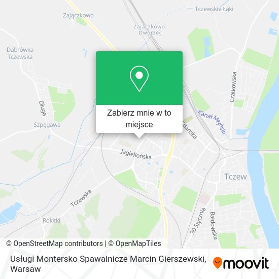 Mapa Usługi Montersko Spawalnicze Marcin Gierszewski