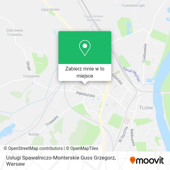 Mapa Usługi Spawalniczo-Monterskie Guss Grzegorz