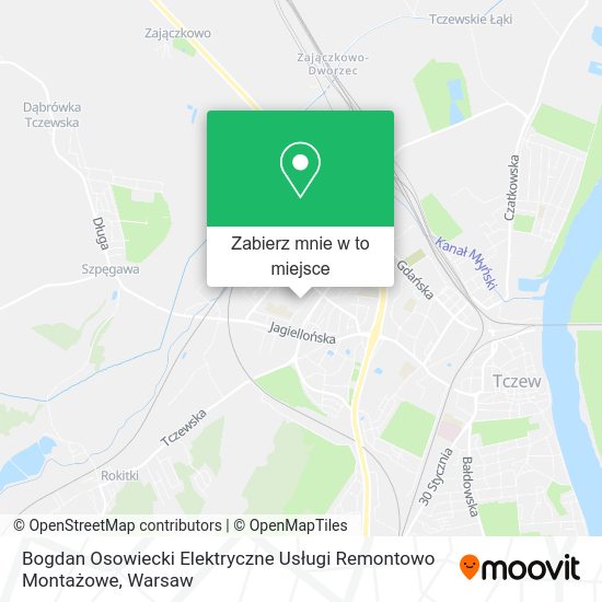 Mapa Bogdan Osowiecki Elektryczne Usługi Remontowo Montażowe