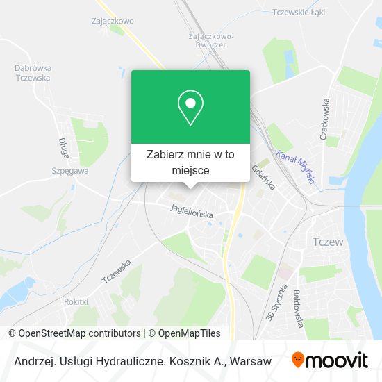 Mapa Andrzej. Usługi Hydrauliczne. Kosznik A.