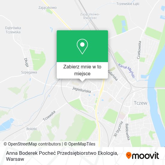 Mapa Anna Boderek Pocheć Przedsiębiorstwo Ekologia