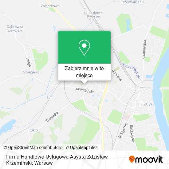 Mapa Firma Handlowo Usługowa Asysta Zdzisław Krzemiński