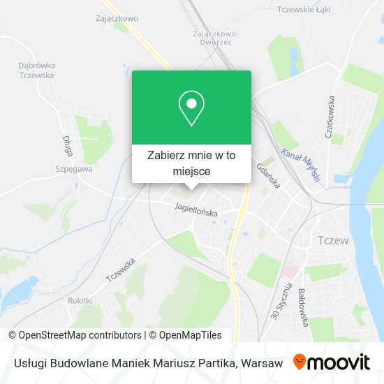 Mapa Usługi Budowlane Maniek Mariusz Partika