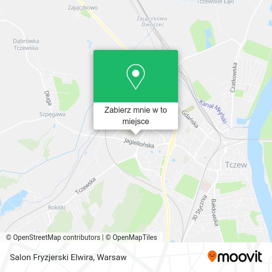 Mapa Salon Fryzjerski Elwira