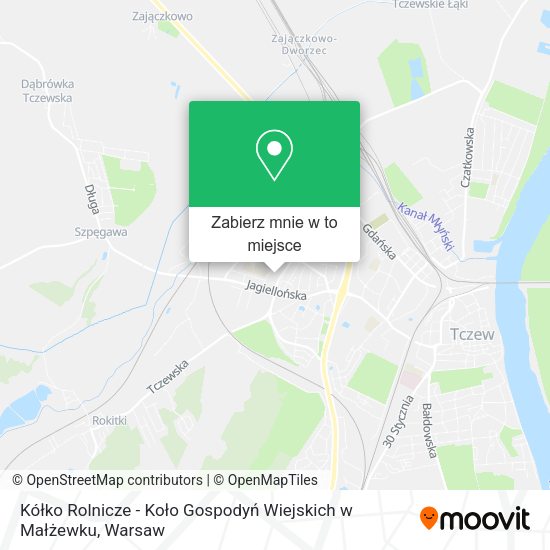 Mapa Kółko Rolnicze - Koło Gospodyń Wiejskich w Małżewku