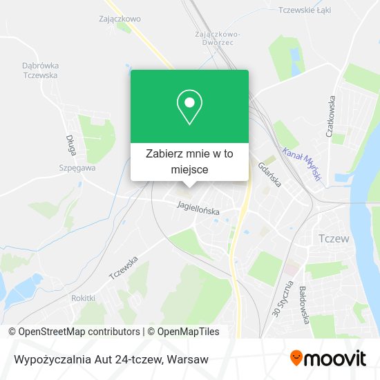 Mapa Wypożyczalnia Aut 24-tczew