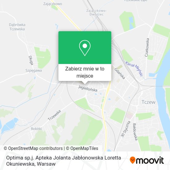 Mapa Optima sp.j. Apteka Jolanta Jabłonowska Loretta Okuniewska