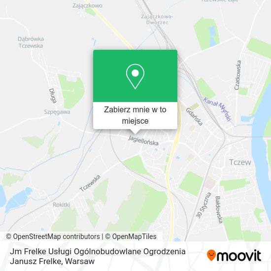 Mapa Jm Frelke Usługi Ogólnobudowlane Ogrodzenia Janusz Frelke