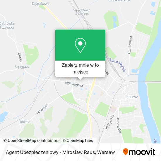 Mapa Agent Ubezpieczeniowy - Mirosław Raus