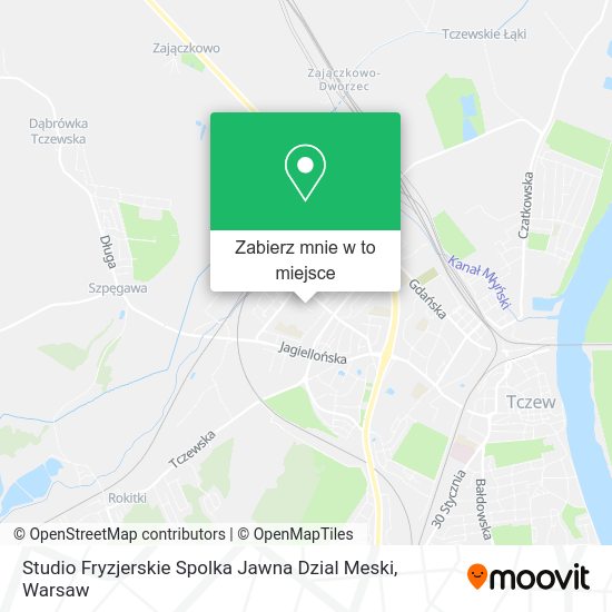 Mapa Studio Fryzjerskie Spolka Jawna Dzial Meski