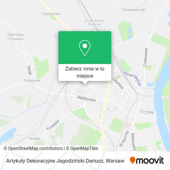 Mapa Artykuły Dekoracyjne Jagodziński Dariusz