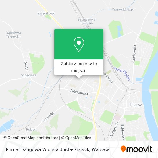 Mapa Firma Usługowa Wioleta Justa-Grzesik