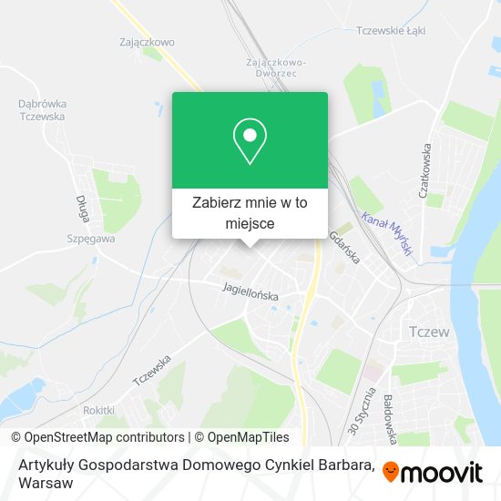 Mapa Artykuły Gospodarstwa Domowego Cynkiel Barbara