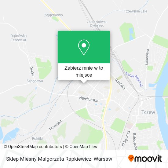 Mapa Sklep Miesny Malgorzata Rapkiewicz