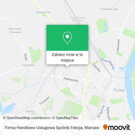 Mapa Firma Handlowo Usługowa Spólnik Felicja