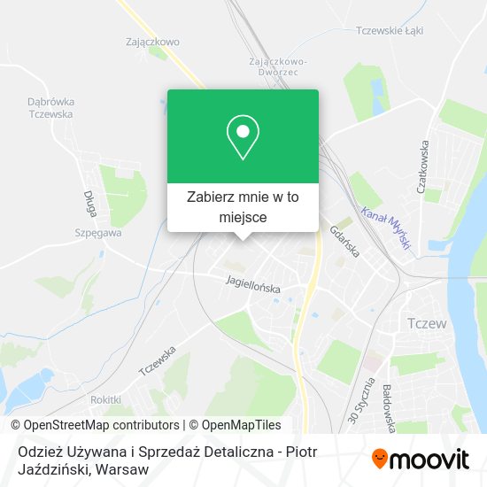 Mapa Odzież Używana i Sprzedaż Detaliczna - Piotr Jaździński