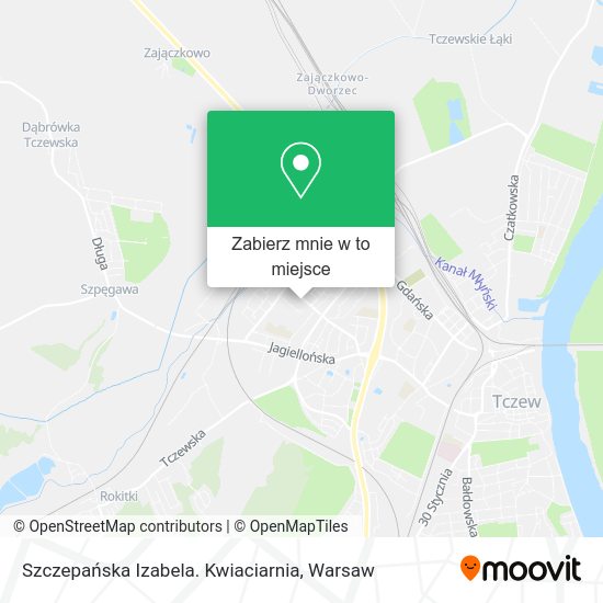 Mapa Szczepańska Izabela. Kwiaciarnia