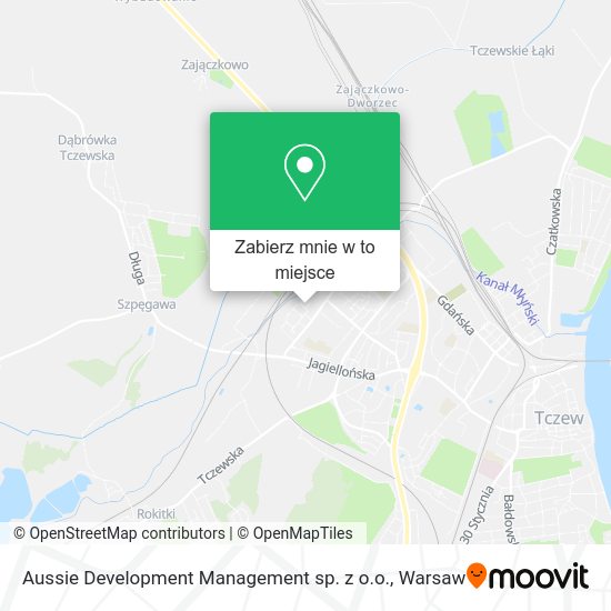 Mapa Aussie Development Management sp. z o.o.