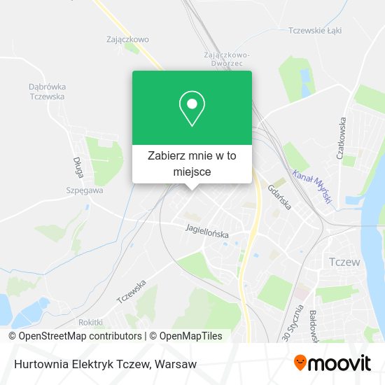 Mapa Hurtownia Elektryk Tczew