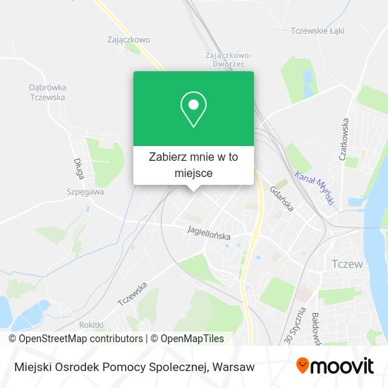 Mapa Miejski Osrodek Pomocy Spolecznej