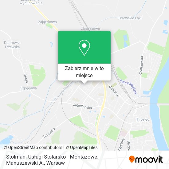 Mapa Stolman. Usługi Stolarsko - Montażowe. Manuszewski A.