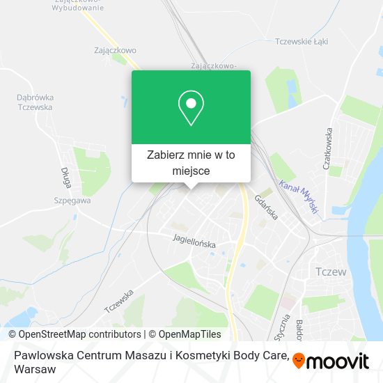 Mapa Pawlowska Centrum Masazu i Kosmetyki Body Care