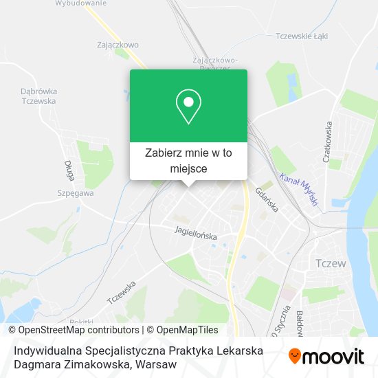 Mapa Indywidualna Specjalistyczna Praktyka Lekarska Dagmara Zimakowska