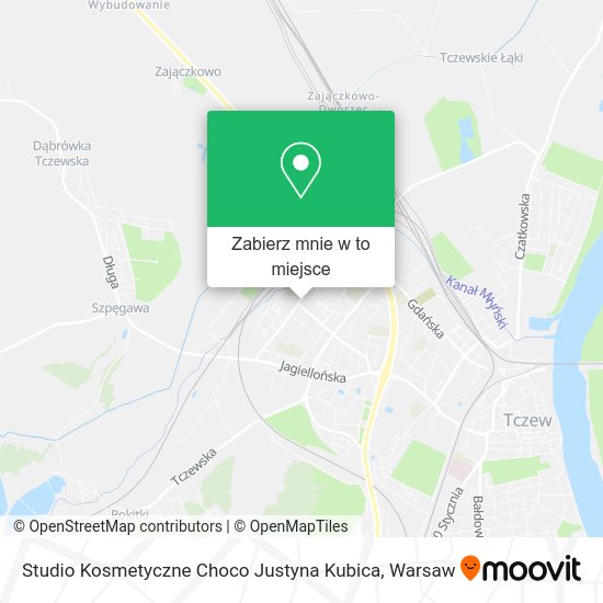 Mapa Studio Kosmetyczne Choco Justyna Kubica