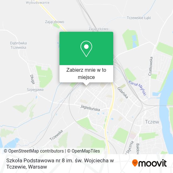 Mapa Szkoła Podstawowa nr 8 im. św. Wojciecha w Tczewie