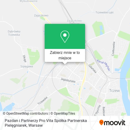 Mapa Pazdan i Partnerzy Pro Vita Spółka Partnerska Pielęgniarek