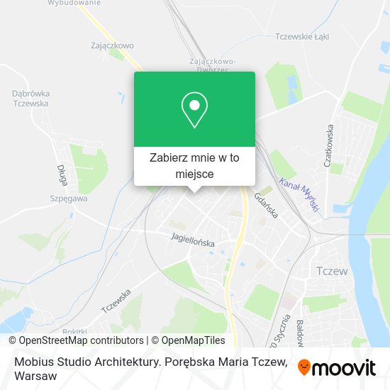 Mapa Mobius Studio Architektury. Porębska Maria Tczew