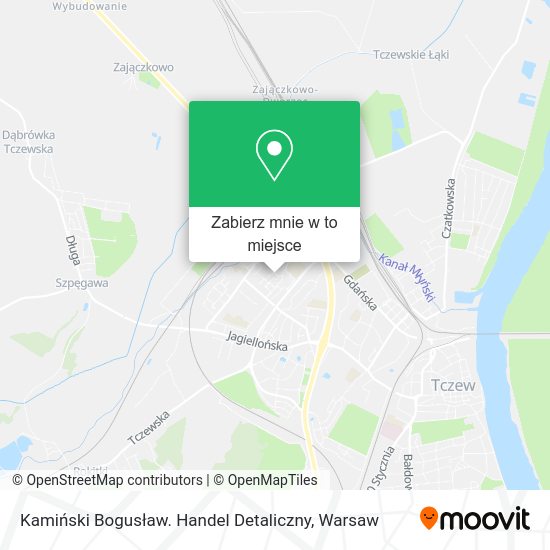 Mapa Kamiński Bogusław. Handel Detaliczny