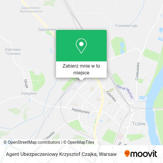 Mapa Agent Ubezpeczeniowy Krzysztof Czajka