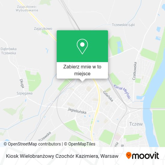 Mapa Kiosk Wielobranżowy Czochór Kazimiera