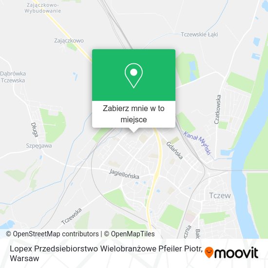 Mapa Lopex Przedsiebiorstwo Wielobranżowe Pfeiler Piotr