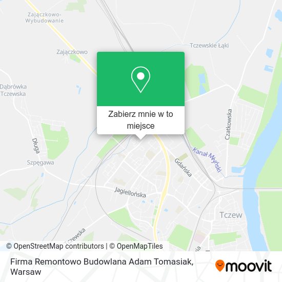 Mapa Firma Remontowo Budowlana Adam Tomasiak