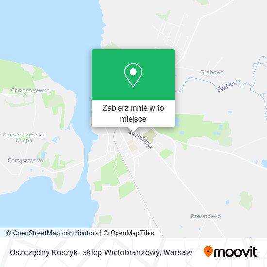 Mapa Oszczędny Koszyk. Sklep Wielobranżowy