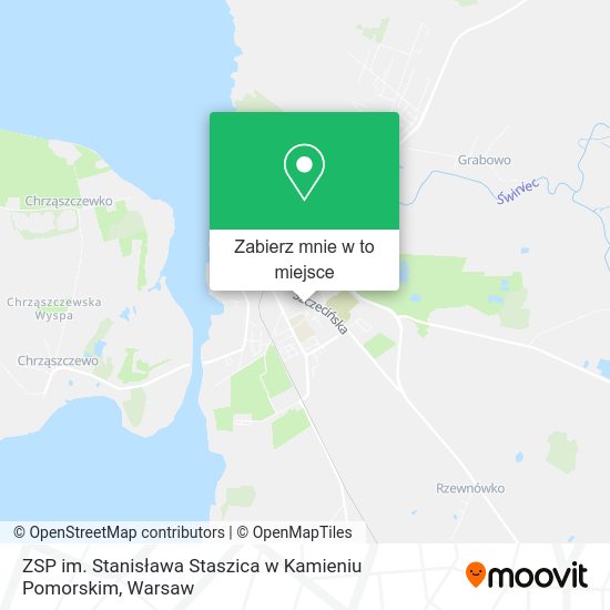 Mapa ZSP im. Stanisława Staszica w Kamieniu Pomorskim