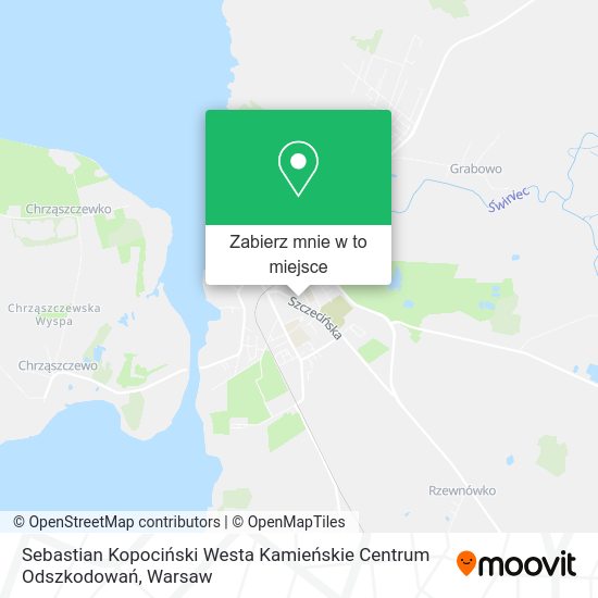 Mapa Sebastian Kopociński Westa Kamieńskie Centrum Odszkodowań