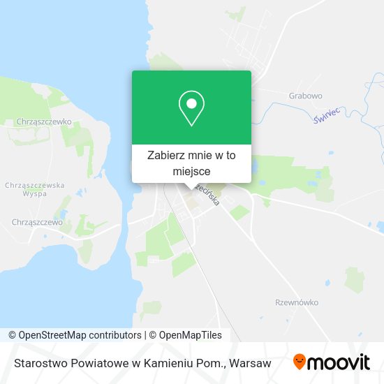 Mapa Starostwo Powiatowe w Kamieniu Pom.