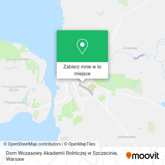 Mapa Dom Wczasowy Akademii Rolniczej w Szczecinie