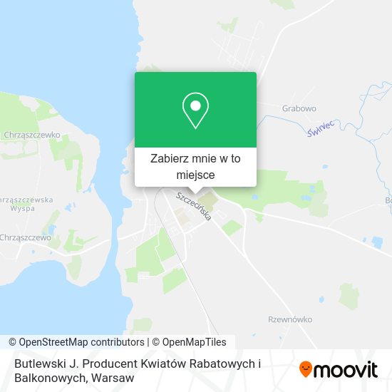 Mapa Butlewski J. Producent Kwiatów Rabatowych i Balkonowych