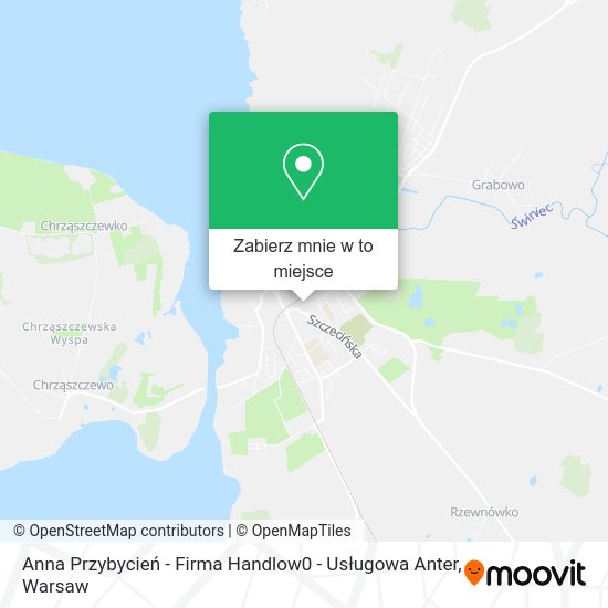 Mapa Anna Przybycień - Firma Handlow0 - Usługowa Anter